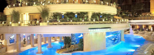 Golden Nugget Shark Tank Pool - The Tank Outside 