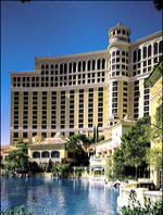 an exterior view of the magnificent Bellagio Resort in Las Vegas