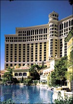 an exterior view of the magnificent Bellagio Resort in Las Vegas
