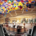 Bellagio Hotel Las Vegas - a view of the lobby