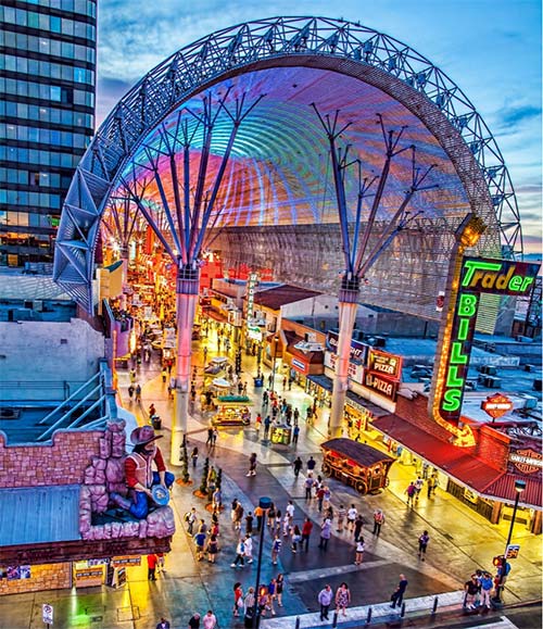 Las vegas hotels fremont street experience