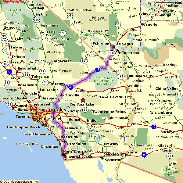 Driving Directions To Las Vegas From Southern California