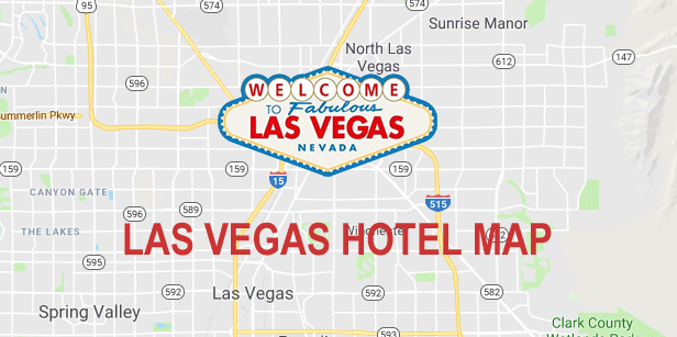 Las Vegas Strip Hotel Map (2023)