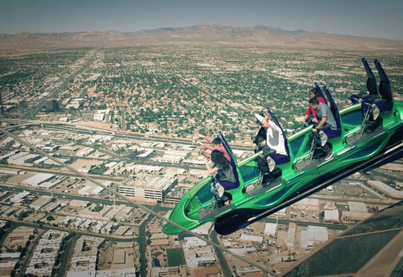 Roller Coaster Atop a Casino, Las Vegas, Nevada