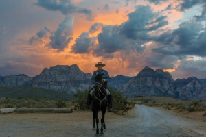 Red Rock Canyon Sunset Horseback Ride and Barbecue