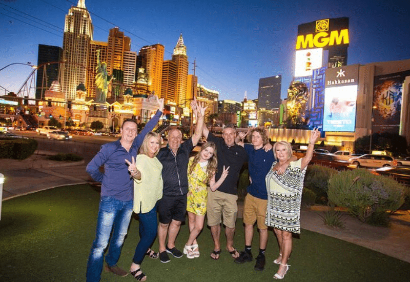 Las Vegas Strip by Limo with Photographer