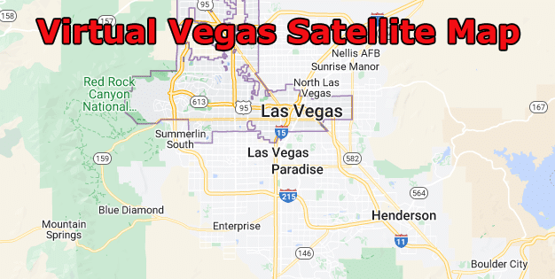 Map of Las Vegas Strip