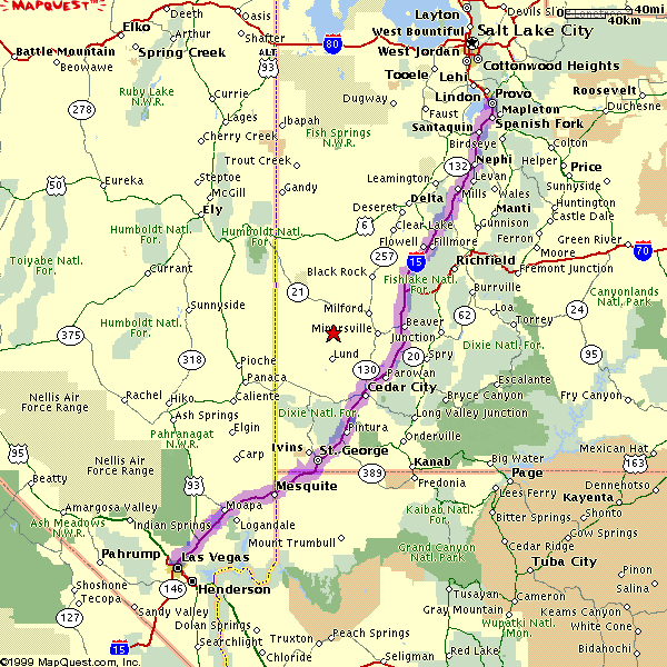 Driving Directions To Las Vegas From Utah
