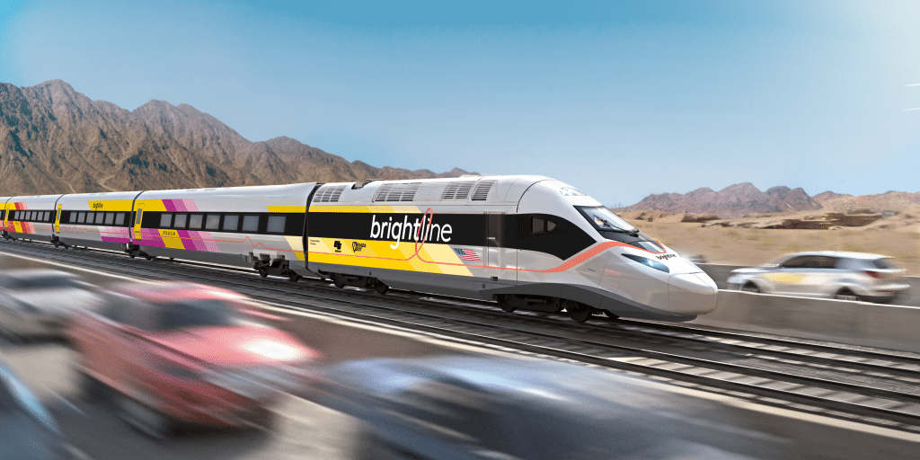 Brightline West train concept image