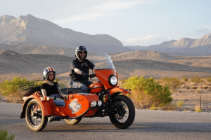 Full Day Private Tour on a Sidecar: Las Vegas, Lake Mead & Valley of Fire