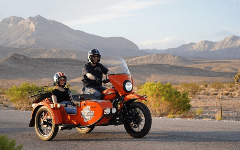 Full Day Private Tour on a Sidecar: Las Vegas, Lake Mead & Valley of Fire