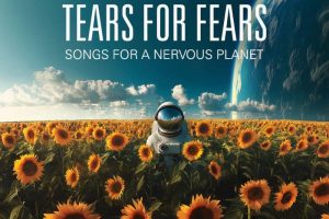 show flyer, astronaut in flower field