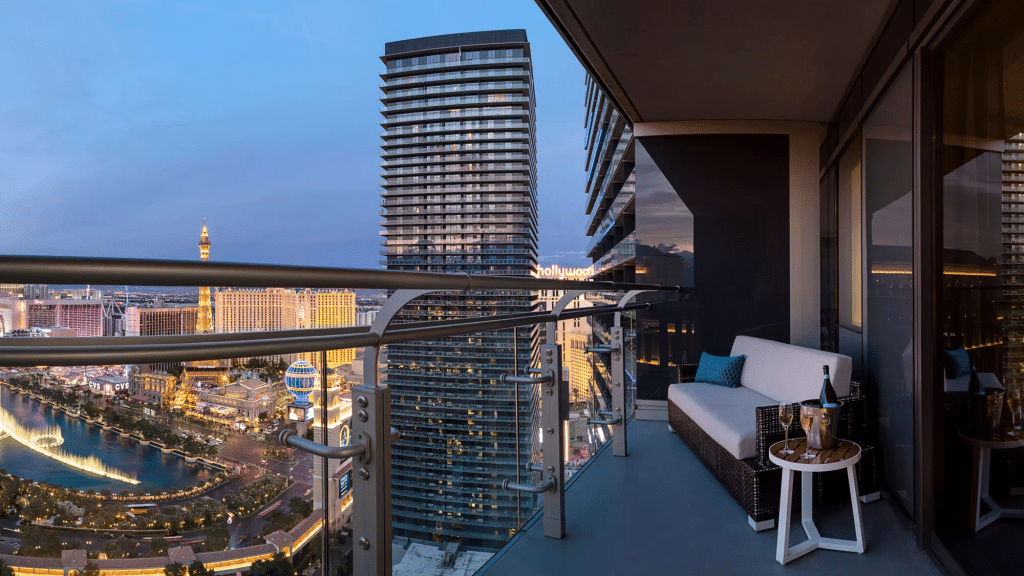 Terrace Studio Fountain View Suite at The Cosmopolitan