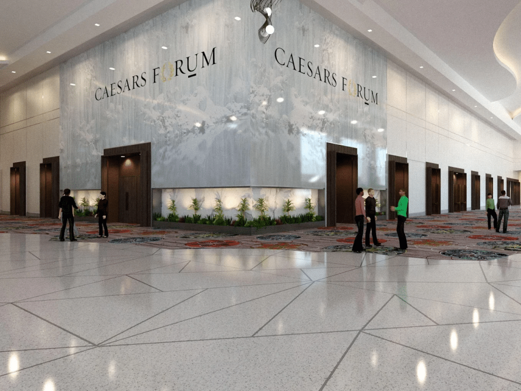 Caesars Forum interior shot