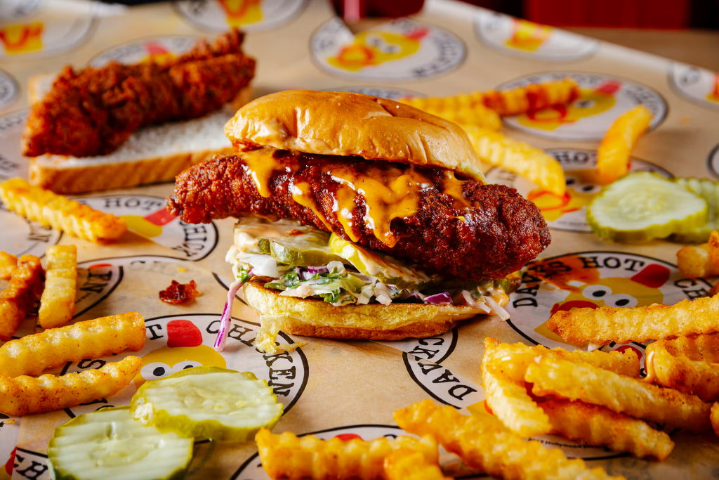 Dave's Hot Chicken Slider with Fries