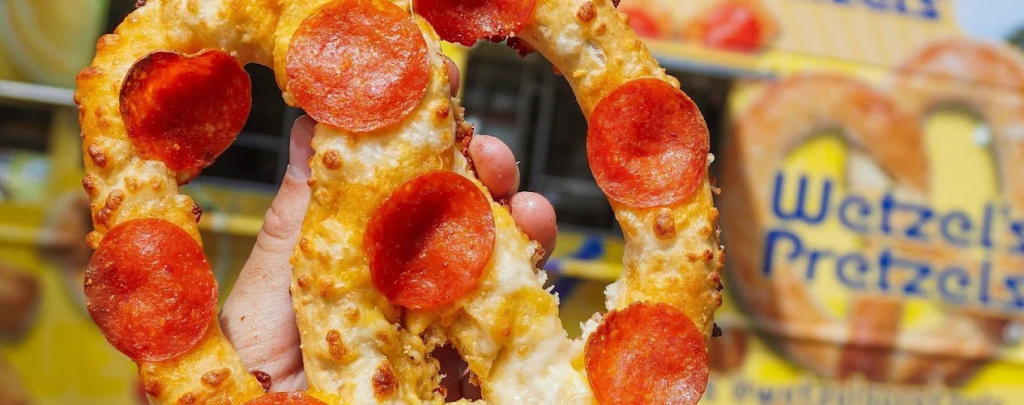 Pepperoni Pretzel from Wetzel's Pretzels at Miracle Mile Shops