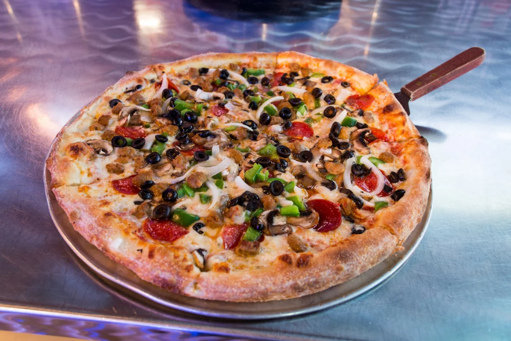 Pizza from Blondie's Sports Bar at Miracle Mile Shops