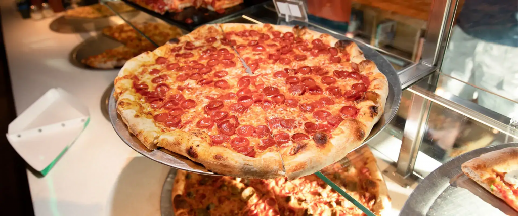 Pizza from Buddy V's Pizzeria at The Forum Shops