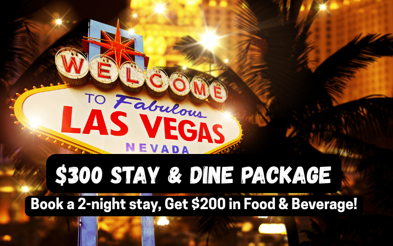 $300 Flat Rate + $200 Free Food & Bev Credit at Top Caesars Properties