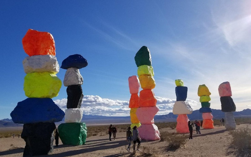 Red Rock Canyon, Nelson Ghost Town, 7 Magic Mountains, Hoover Dam