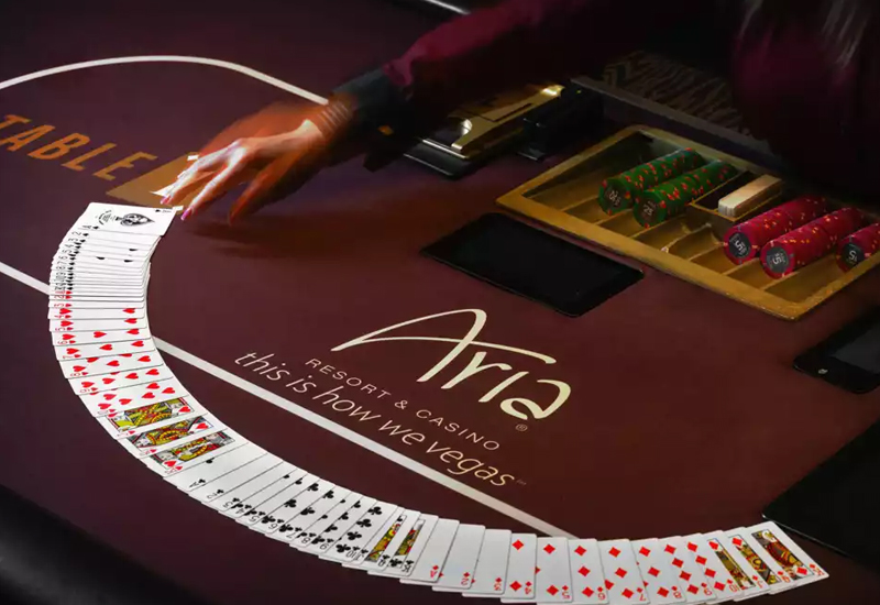 aria blackjack table