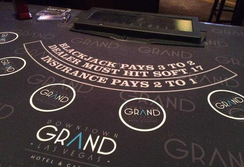 downtown grand blackjack table
