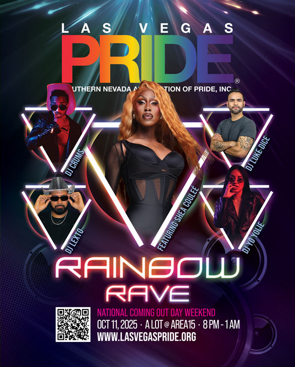 Las Vegas PRIDE Rainbow Rave Poster