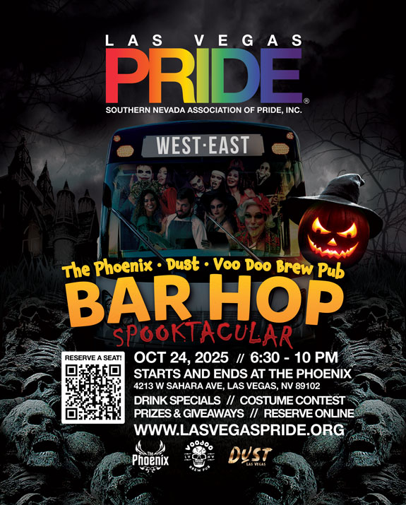 Las Vegas PRIDE Bar Hop Spooktacular Poster