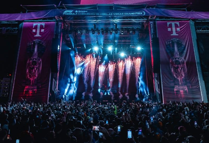 formula one Las Vegas mobile stage