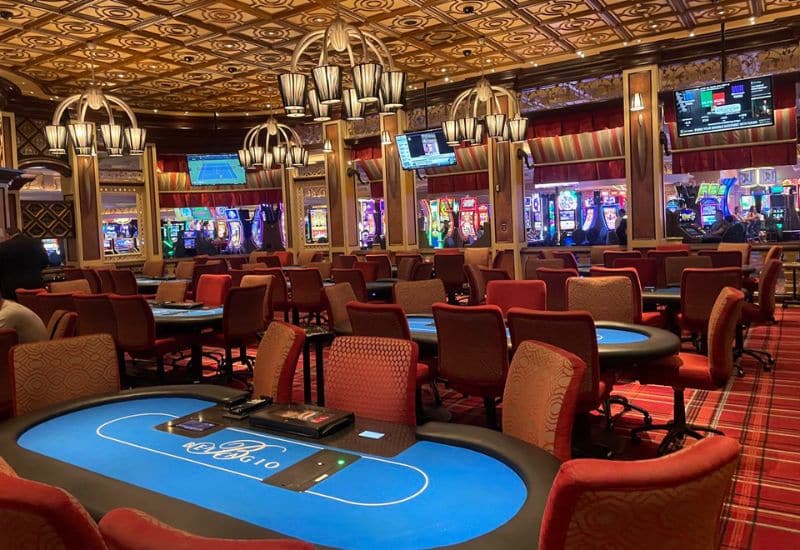 the Bellagio poker room