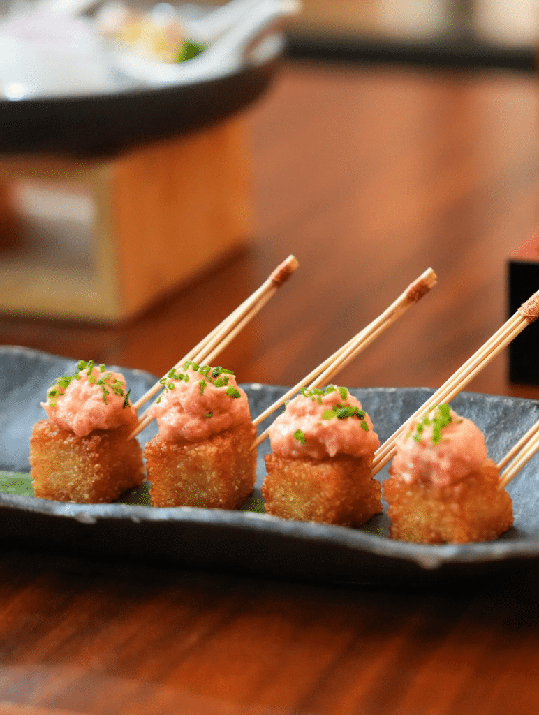crispy rice with spicy tuna from Nobu Las Vegas