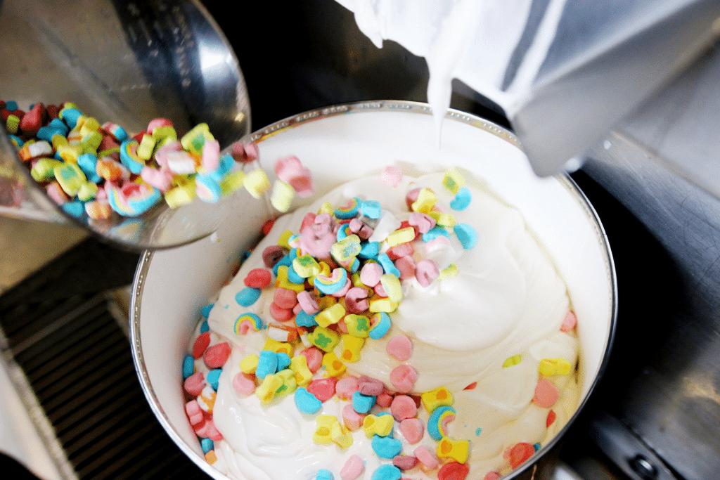 Pots of Gold and Rainbows Ice Cream from Salt & Straw in Las Vegas