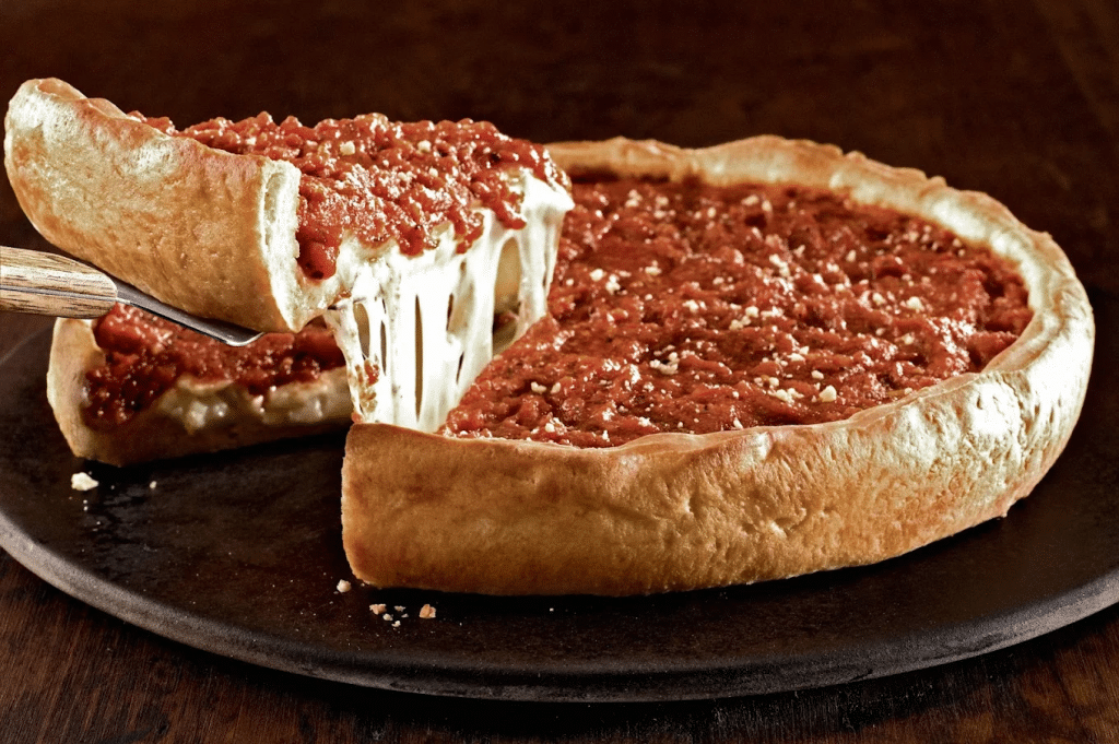 Deep Dish Pizza From Giradano’s Pizza at Horseshoe Las Vegas